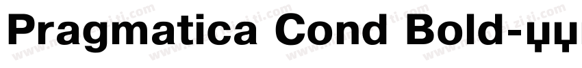 Pragmatica Cond Bold字体转换
